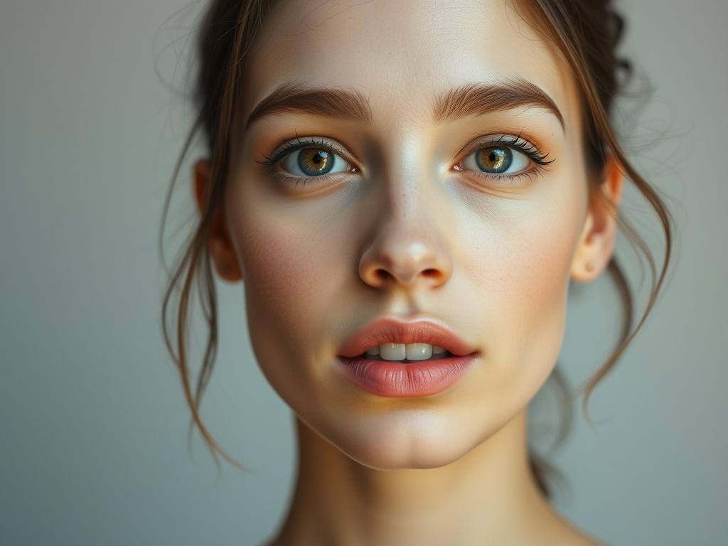 beautiful female faceфото